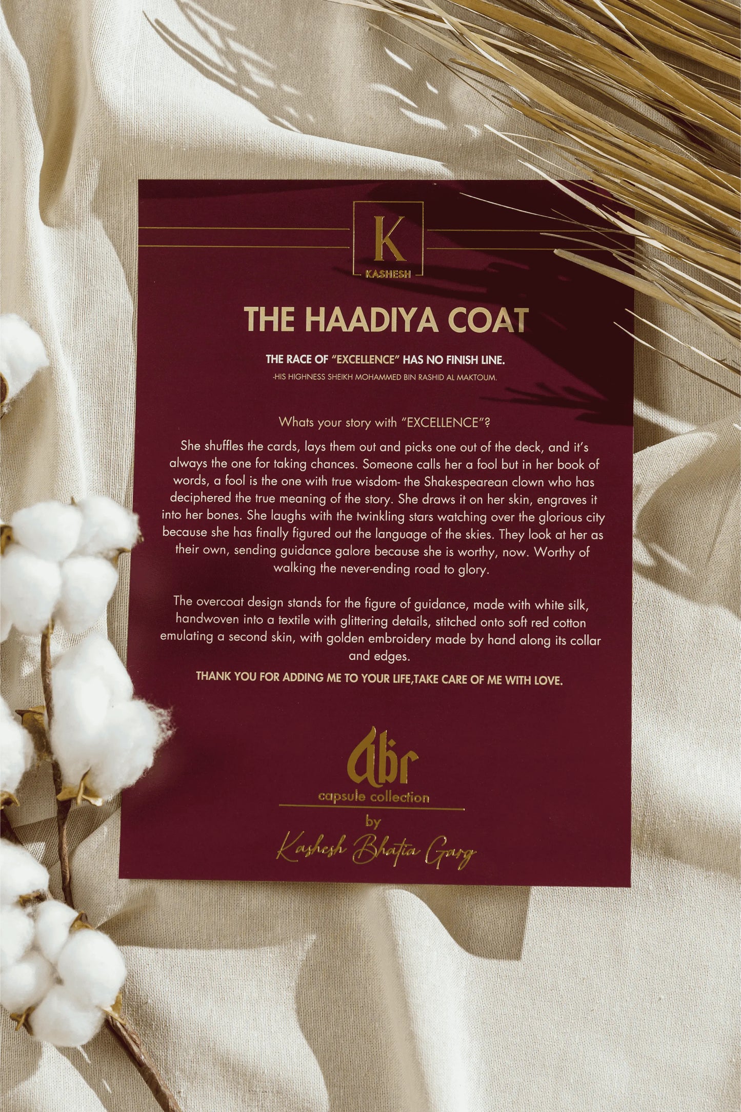 The Haadiya Coat