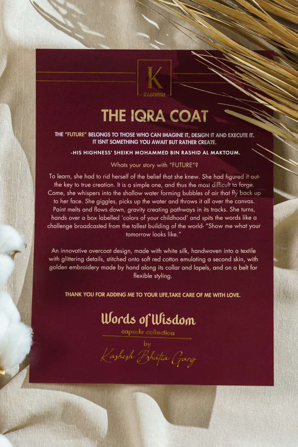 The Iqra Coat