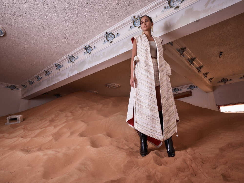 Inarah_Coat_Sustainable_Luxury_Coat_Intentional_Women_Fashion_Dubai_Kashesh_Global