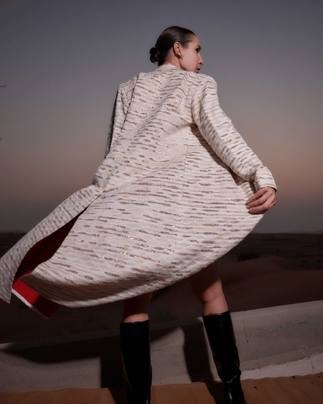 Latifa_Coat_Luxury_Women_Wear_Meaningful_Intentional_Sustainable_Fashion_Kashesh_Global_Dubai_Leadership