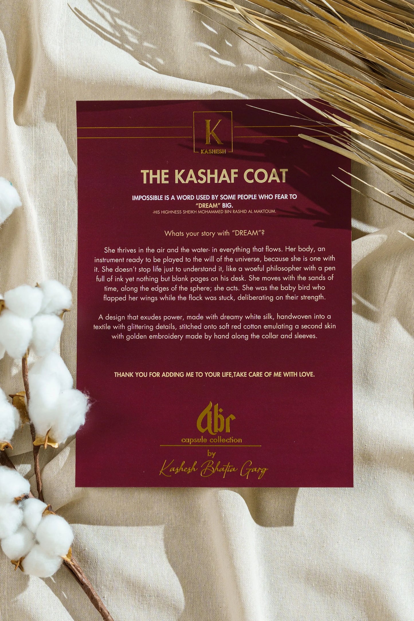 The Kashaf Coat