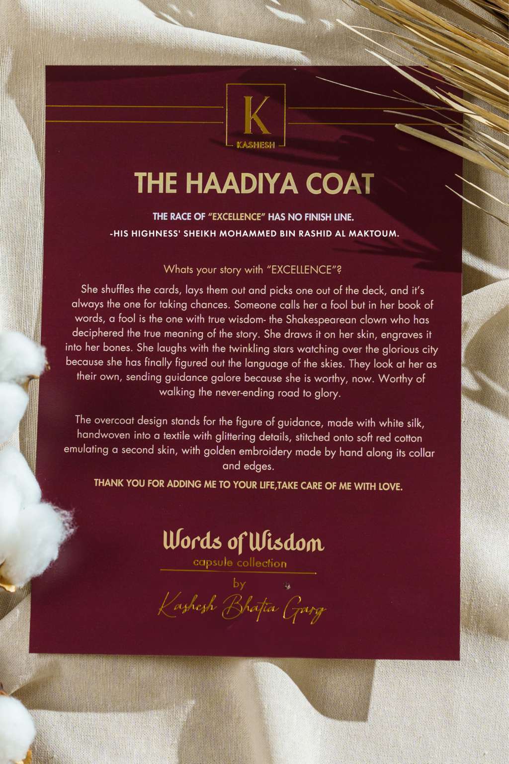 The Haadiya Coat